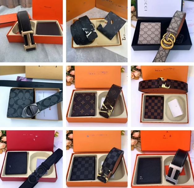 Wallet + belt set