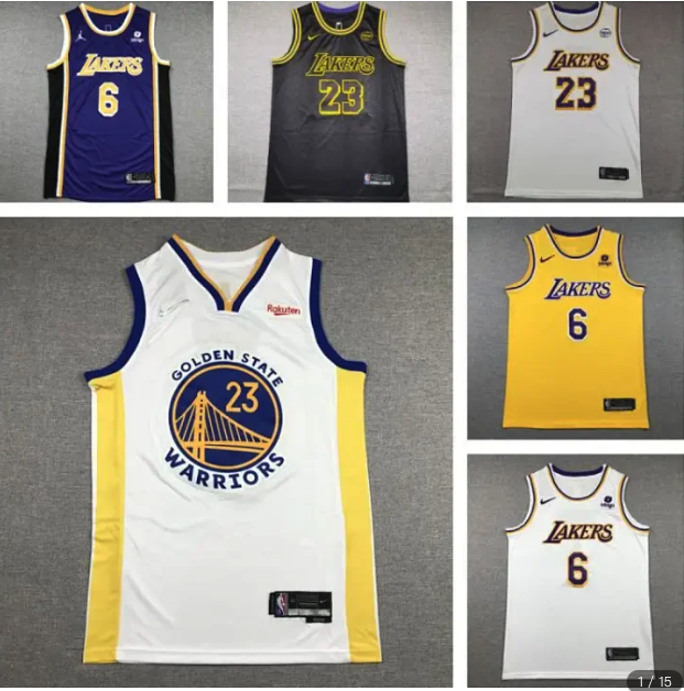 NBA Lakers Warriors Jerseys（35+）