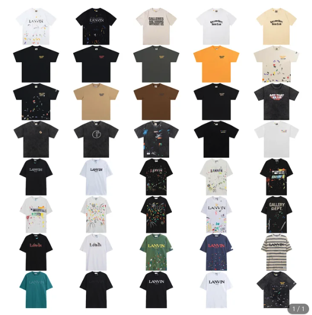  T-Shirt  Gallery Dept T-shirt Tee （40 Style）