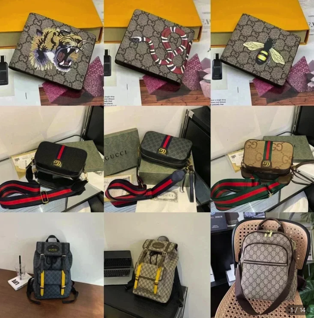 Gucci wallet/Gucci Backpack