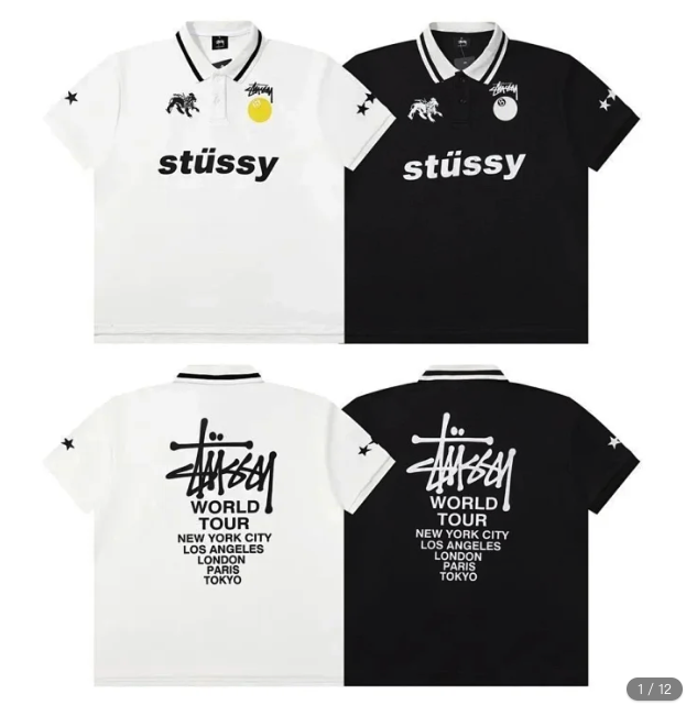 stussy  polo T-shirt tee（40+）
