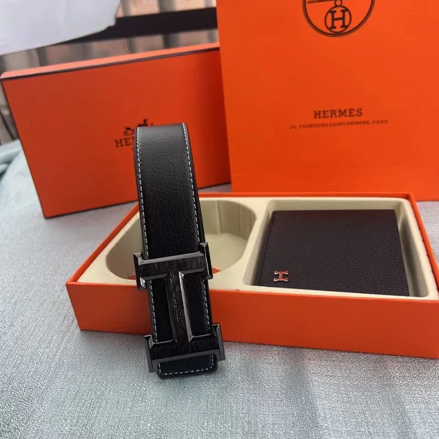 LV  belt wallet/Hermes belt/Gucci belt wallet gift box