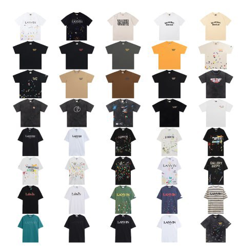 LANVIN T-Shirt & Gallery Dept T-shirt Tee （40 Style）