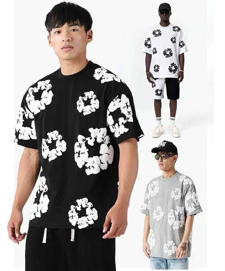DENIM TEARS suit/t-shirt/short sleeve/tee/shorts/set