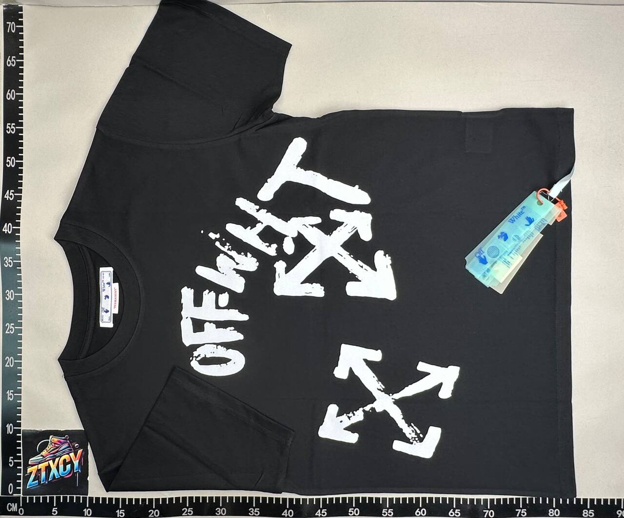 Spring and summer new graffiti letter pattern round neck pullover short sleeve-JS