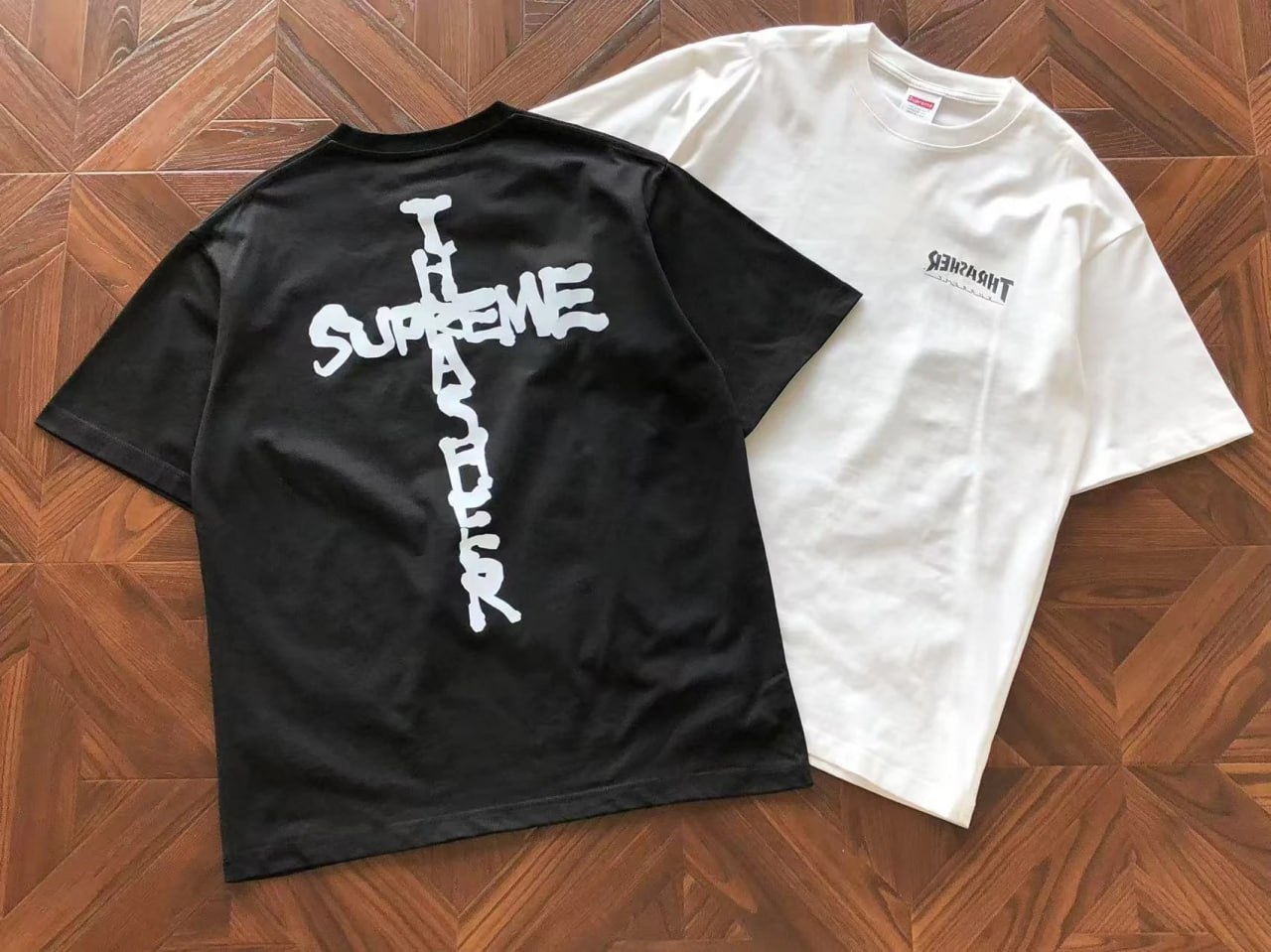 camiseta thrasher X supreme