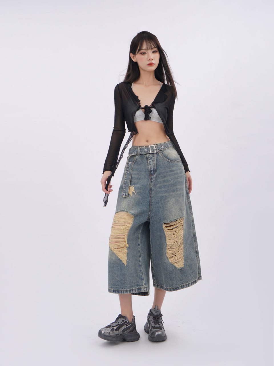 style denim skirt