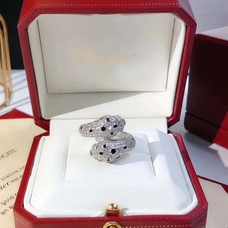 Cartier Fashion women's snake wrapped ring（6 styles)
