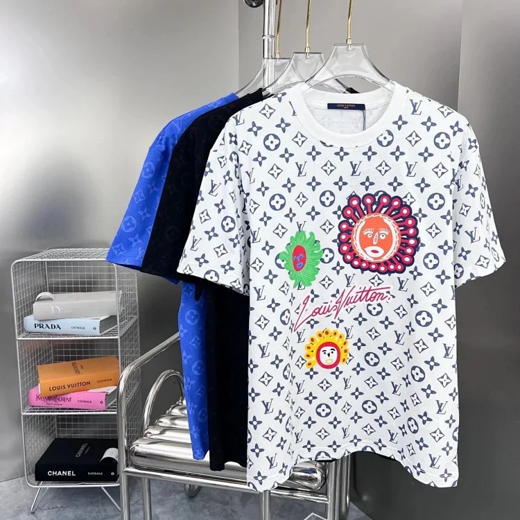 Louis Vuitton fashionable versatile men's short-sleeved T-shirt（10 styles)