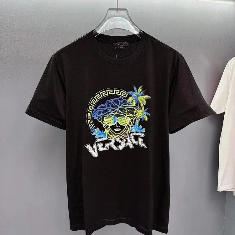 VERSAC Colorful graphic print trendy T-shirt（15 styles)