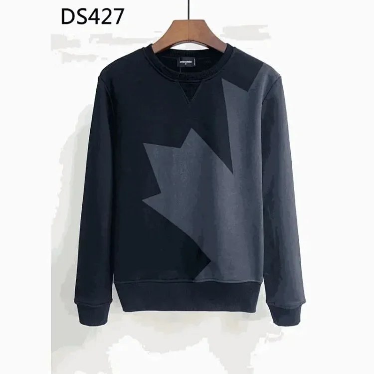 DSQ LIAN Long-sleeved cotton sweatshirt with large maple leaf print（40 styles)