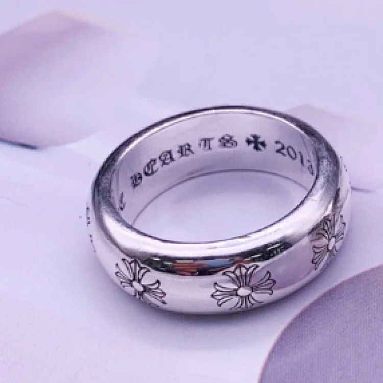  Chrome Hearts Arc-shaped cross flower couple ring（40 styles)